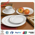 20pcs Royal Gold Rim Porcelain Dinnerware Sets With High Quality / Dinner Plate Soup Plate Dessert Plate Tea Cup And Saucer